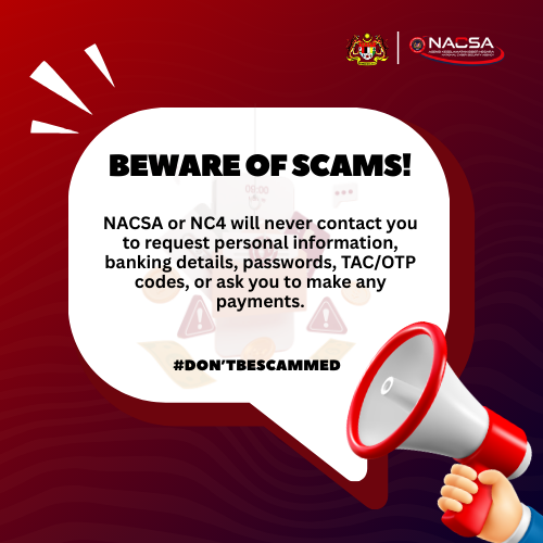 Official warning regarding phone scams and security advice.