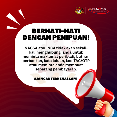 Official warning regarding phone scams and security advice.